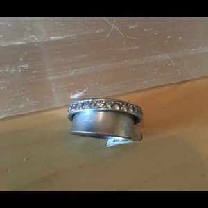 Wide Platinum and Diamond eternity orb